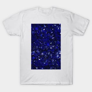 Blue Scattered Sequins T-Shirt